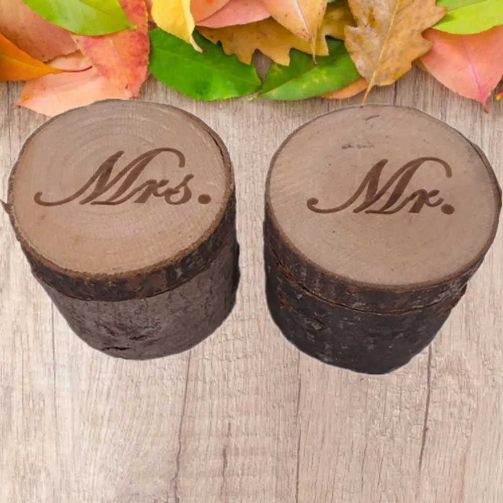 Персонализированная Античная пасторальная коробка для обручального кольца из