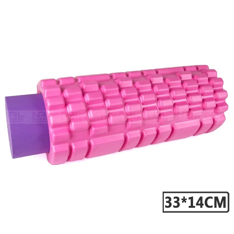 2в1 EVA полый твердый волк зубы фасции палка Фитнес Пилатес Йога Пена роликовые