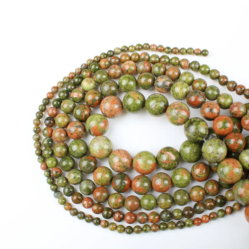Натуральный камень изысканный цветок зеленый круглые свободные бусины для