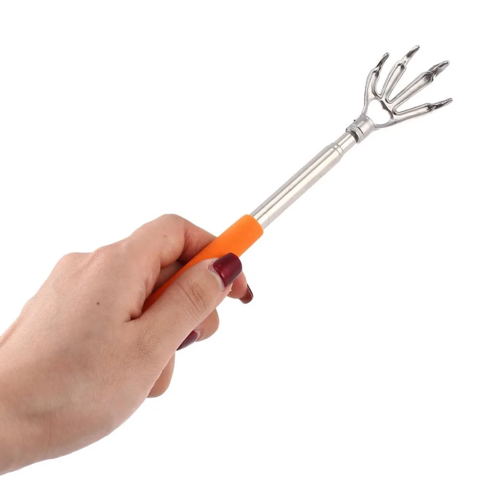 6 Colors Compact Telescopic Claw Stainless Steel Massager Back Scratcher 22-58cm Adjustable Scratching Massage Hand |