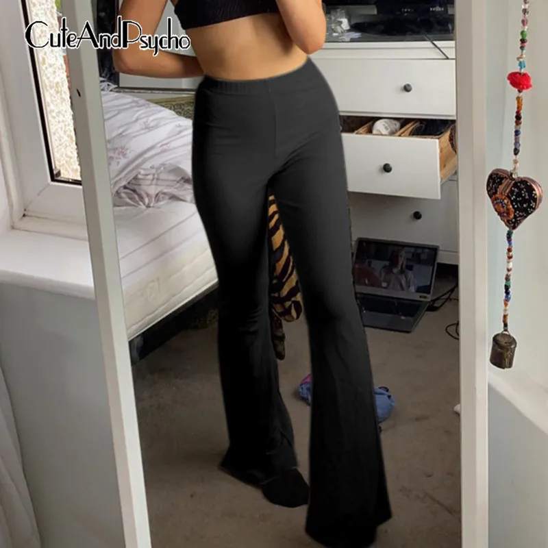 

Streetwear Casual Fashion Sweatpants Vintage Solid Chic High Waist Cute Trousers Aesthetic Korean Staright Pants Cuteandpsycho