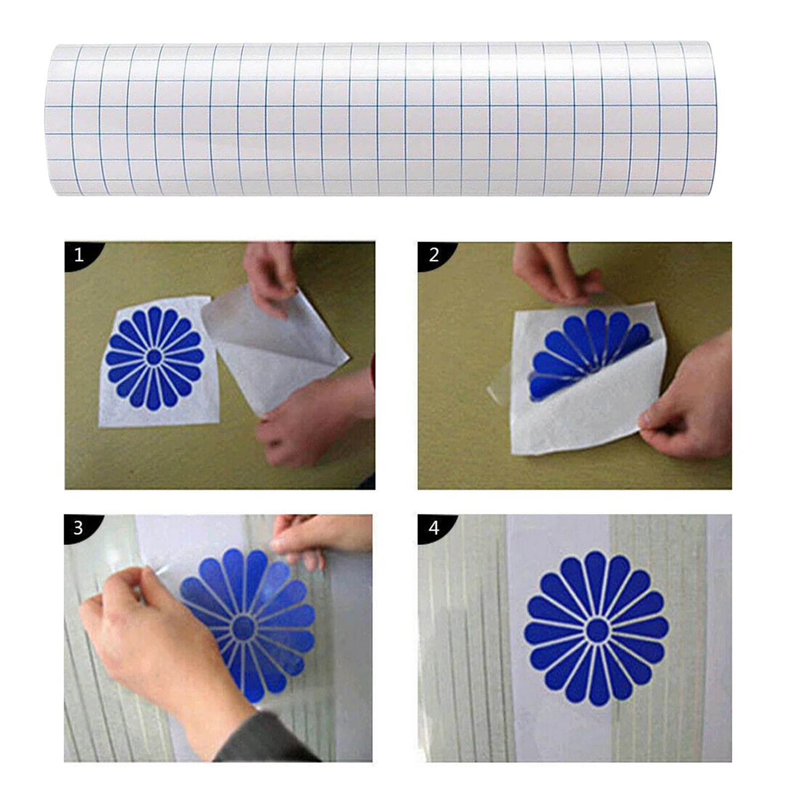 Рулон виниловой трансферной ленты (12 дюймов x 3 28 футов) прозрачная виниловая
