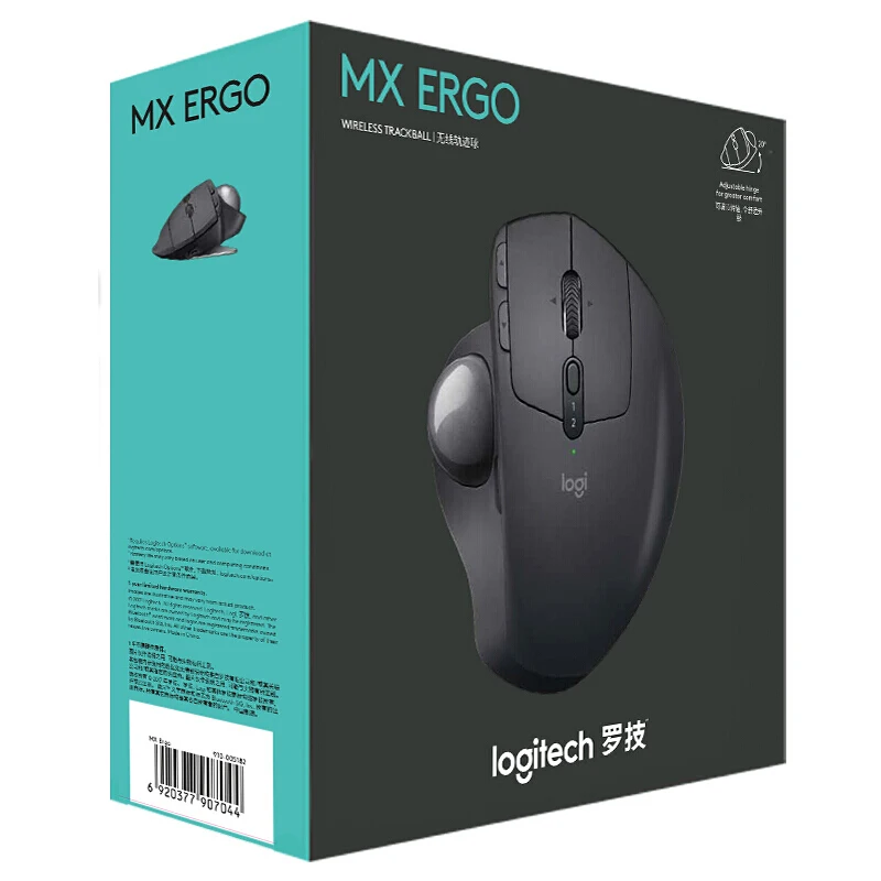 Original Logitech MX Ergo Wireless Trackball Mouse 2.4G wireless Bluetooth Dual Mode customized ComfortRechargeable Mice