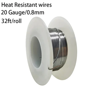 10meter/30ft Heat Resistant wires High Temperature Nichrome wire 0.8mm Gauge 20 Gauge Awg Heating Wire