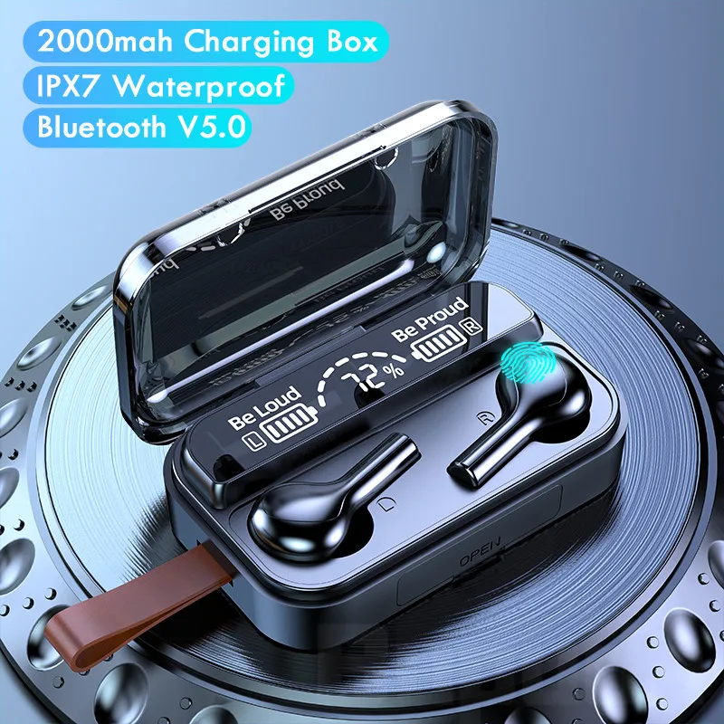 

Bluetooth-наушники TWS водонепроницаемые с сенсорным управлением и микрофоном
