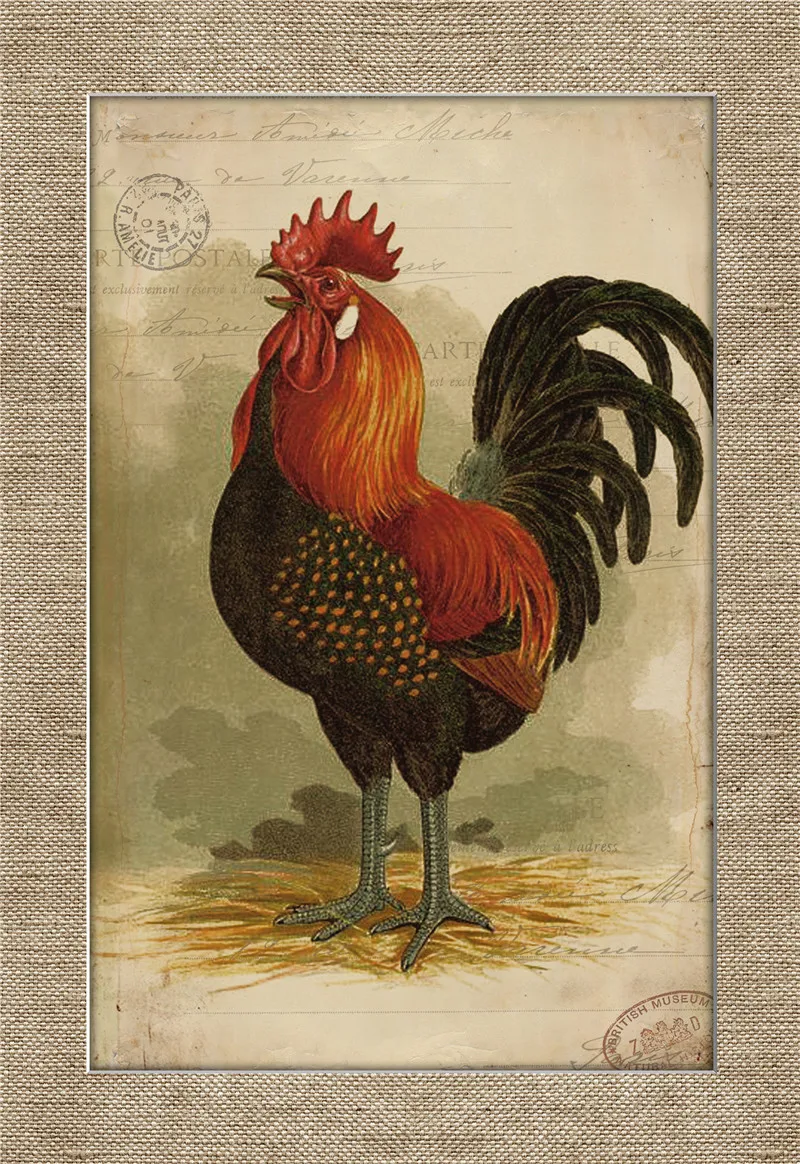 

Farmhouse Decor Posters on the Wall Stickers Metal Sign Movie Poster Vintage Retro Chickens Home Living Room DecorationGarden