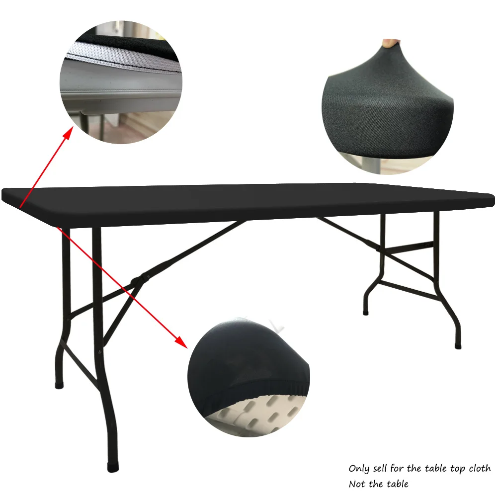 1 шт. прямоугольная скатерть из спандекса растягивающаяся для свадьбы отеля дома
