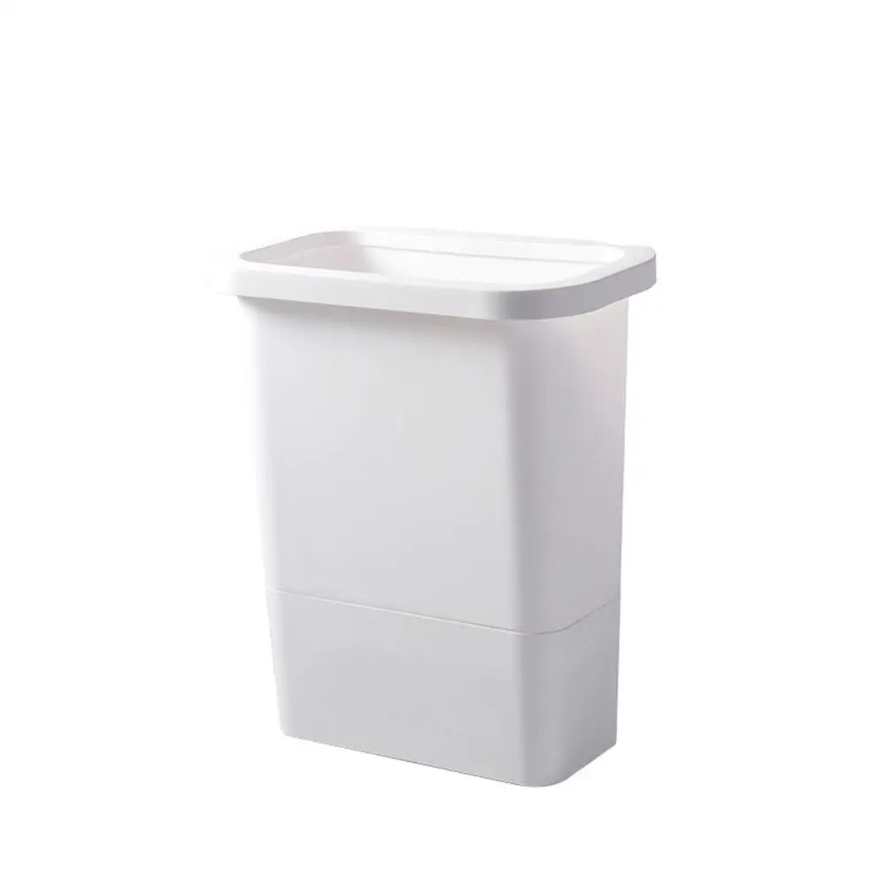 White drawer rear Подвесное мусорное ведро бытовой кухонный ящик для мусора корзина без крышки пластиковая для мусора корзина для мусора банка - Цвет: White drawer rear