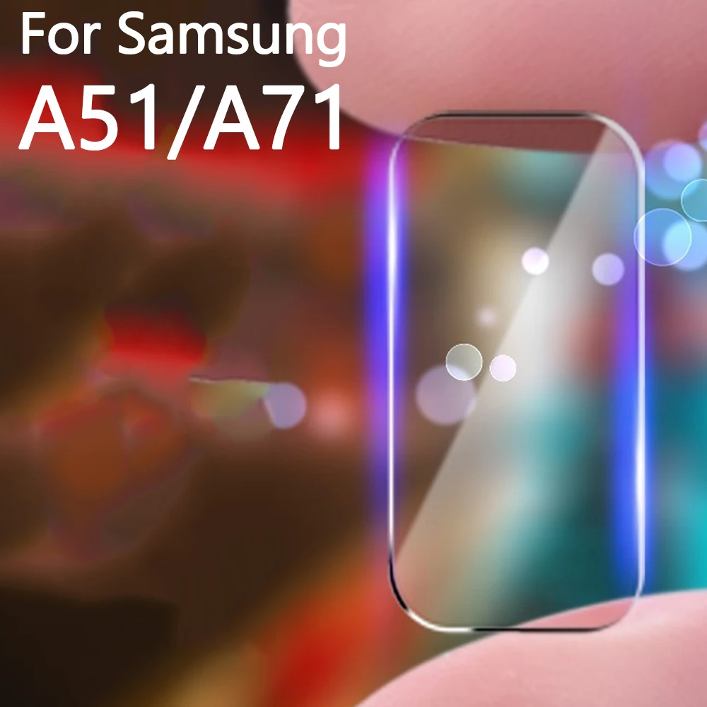 Закаленное стекло для Samsung Galaxy A71 A51 защитная пленка экрана и объектива камеры 1-2