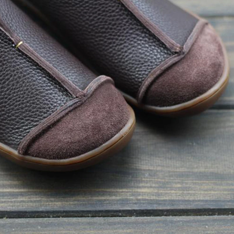 

Genuine leather Women flat shoes barefoot Casual Shoes woman Flats ballerinas sneakers Female Footwear shoes 2020 spring