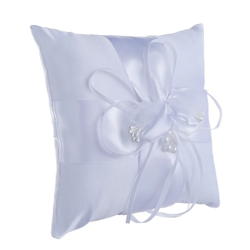 Милая Подушка-кольцо с искусственным жемчугом украшение для свадебной церемонии