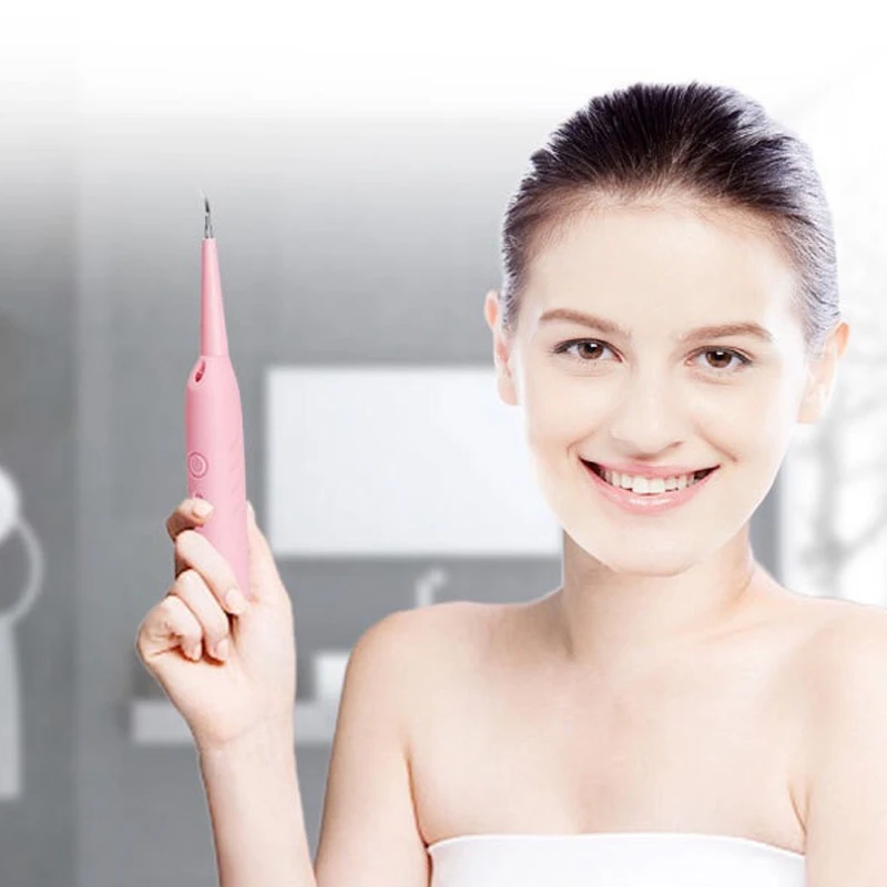 

Blue Ultrasonic Scaler Handpiece Cleaning Oral Irrigator Waterproof Electric USB Tooth Cleaning Instrument Tooth