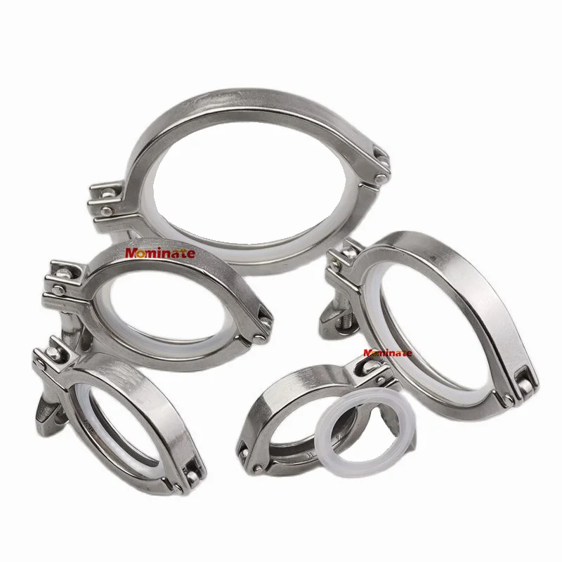 Зажим Tri Clamp 1 5 дюйма 2 3 4 из нержавеющей стали SS304 с силиконовой прокладкой фитинг