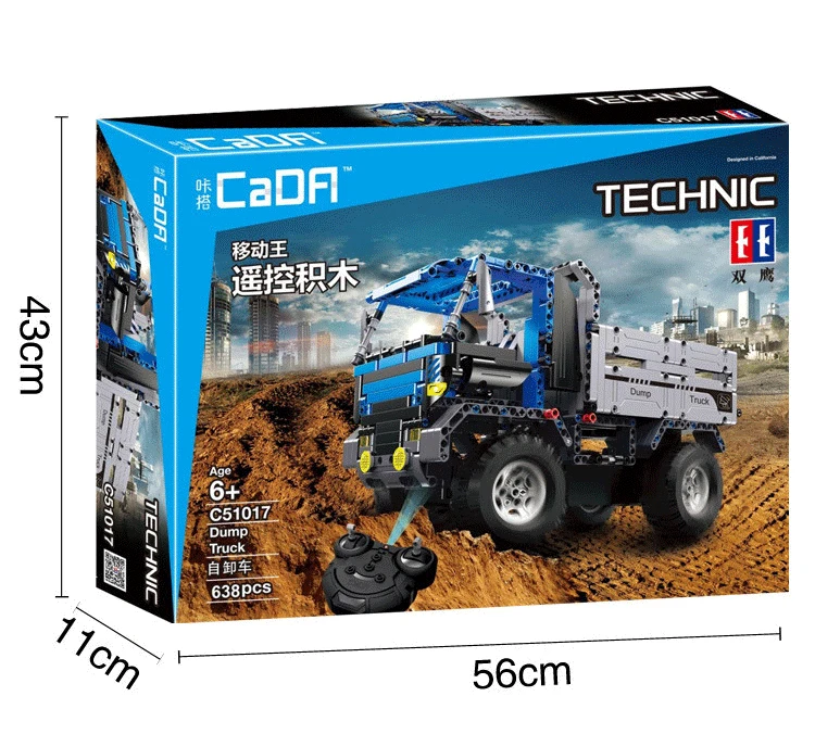 2в1 Technic серия RC пульт дистанционного управления самосвал Строительный Блок Игрушка совместима с Technic