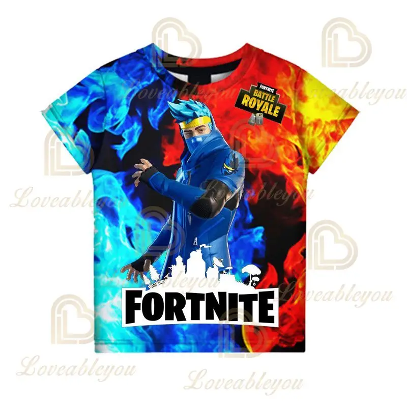 

Fortnite Shoot Hero Victory Children Kids T-shirt Battle Royale 3d Tshirt Boys Girls 110-160 Tops T-shirt Teen Clothes