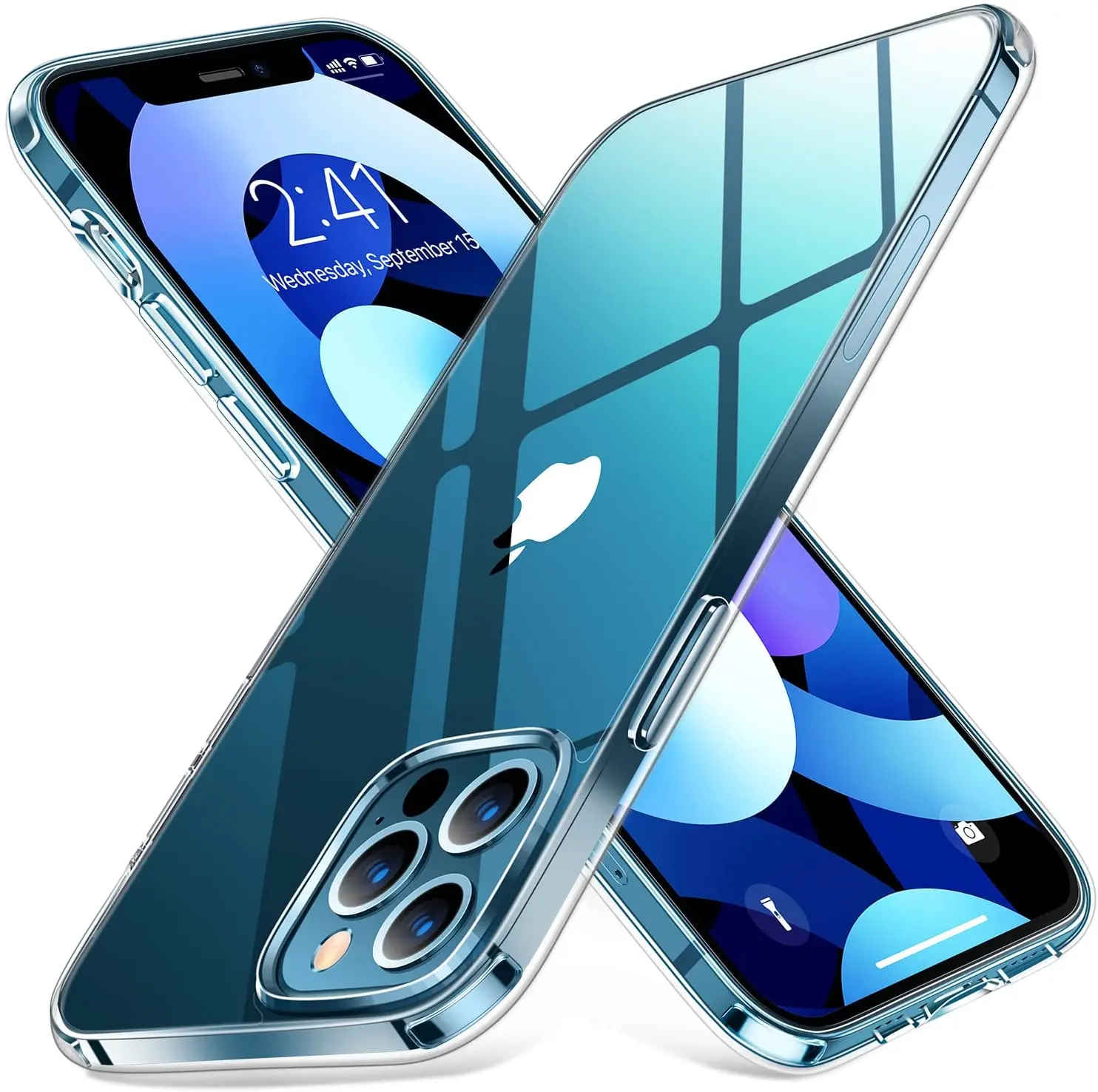 

Humixx for iPhone 12 Pro Max Crystal Clear Case, [Non-Yellowing][5.0 Military Grade Shockproof] Slim Fit Anti-slip Hard Back