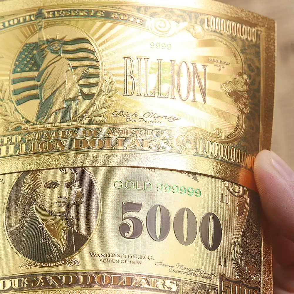 Цветные европейские золото banknotes 10 Банкноты евро в 24k Золотая фольга поддельные деньги для коллекции 5 20 50 100 200 500 Упаковка из 2 шт