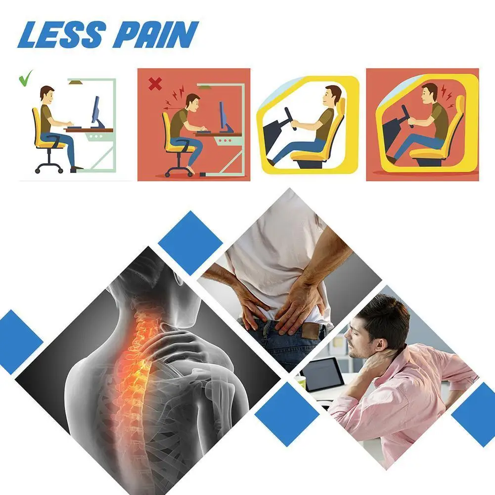 

1pc Black Adjustable Lumbar Shoulder Back Support Posture Kids Breathable Hunchback Adult Braces Thin Orthopedic Corrector B0M9