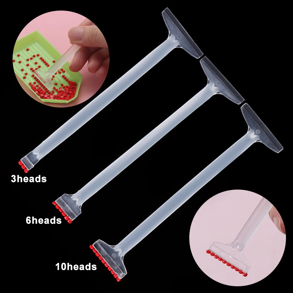 Новая 1 комплект Сверлильный инструмент с двойной головкой 5D Алмазная рисовая ручка Швейные аксессуары Буровая грязь DIY Ремесла Крестиком искусства.