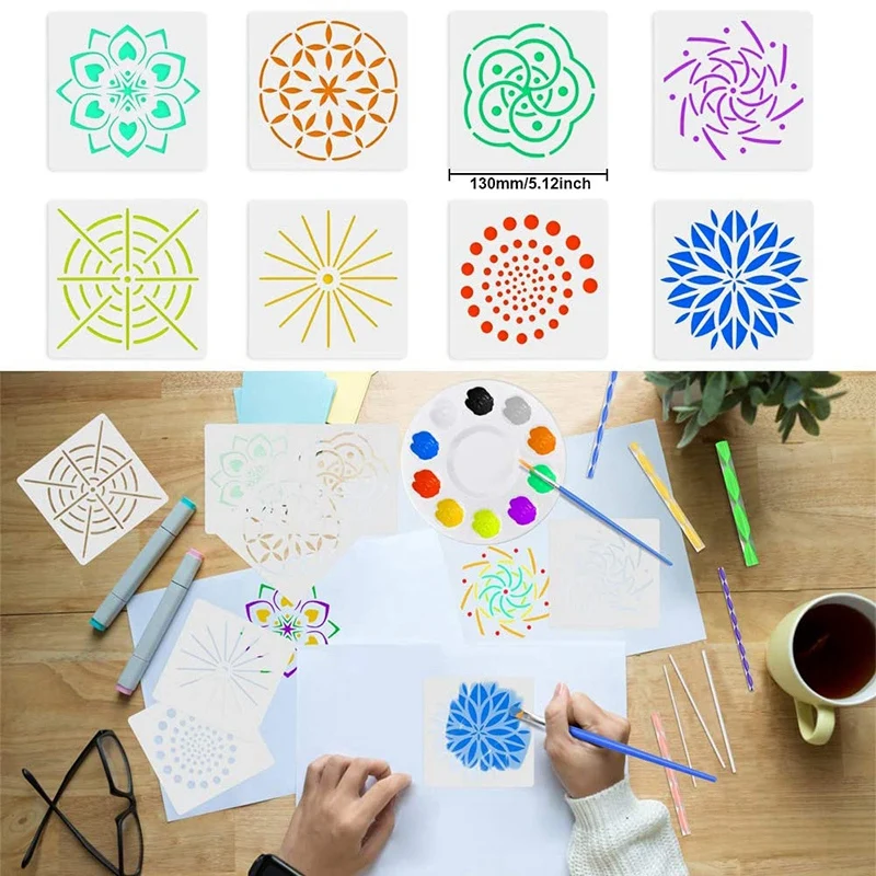 

Mandala Dotting Tools 24Pcs Mandala Rock Painting Supplies Including for Rock Art Painting/Nail Art/Kids' Crafts