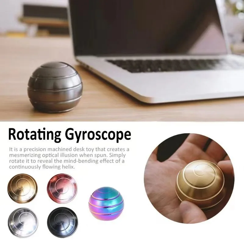 Вращающийся гироскоп кинетическая настольная игрушка с завораживающим