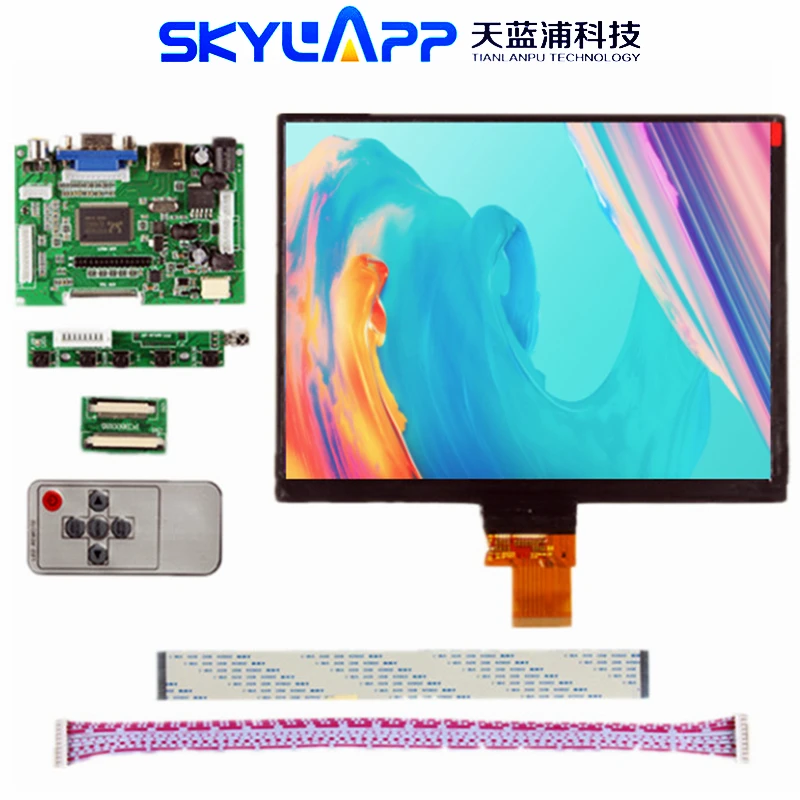 8''Inch HE080IA-01D 1024*768 IPS High-Definition LCD Display Screen HDMI/VGA/AV Control Driver Board For Raspberry Pi Free Post