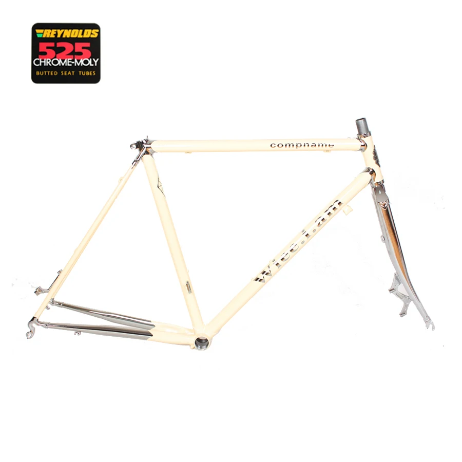 На заказ велосипедный рама Customize Road Bike Frame 650C 700C Reynolds 525 725 853 Chrome Molybdenum Steel CommuterBike With Llug on.