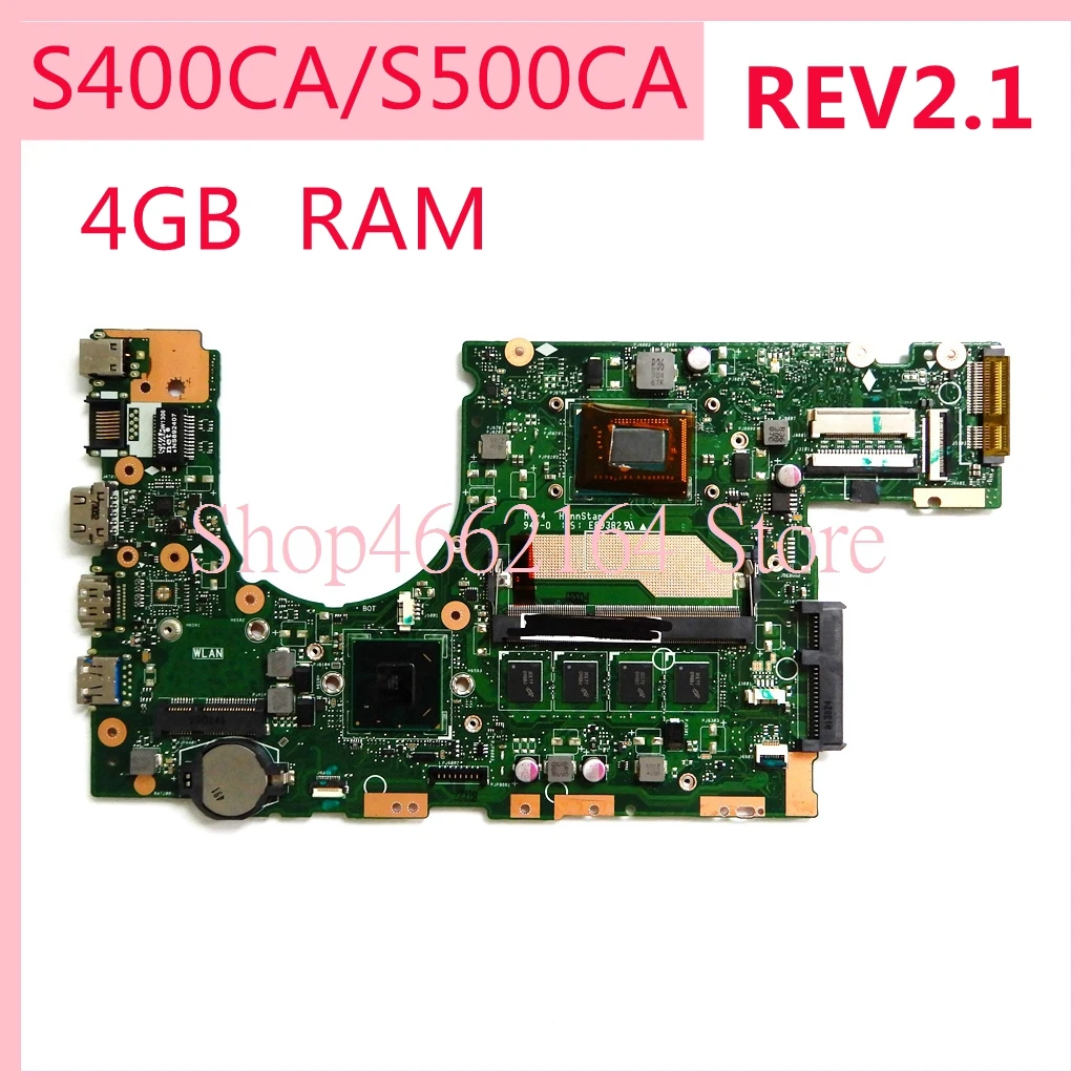 S400CA материнская плата REV2.1 для ASUS I7 3517/I7 3537CPU 4 Гб Оперативная память Материнская
