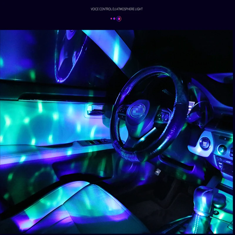 

Mini USB Colorful Atmosphere Light Car USB Party Light DJ LED RGB Interior Lamp Club Disco Magic Stage Effect Portable Lights