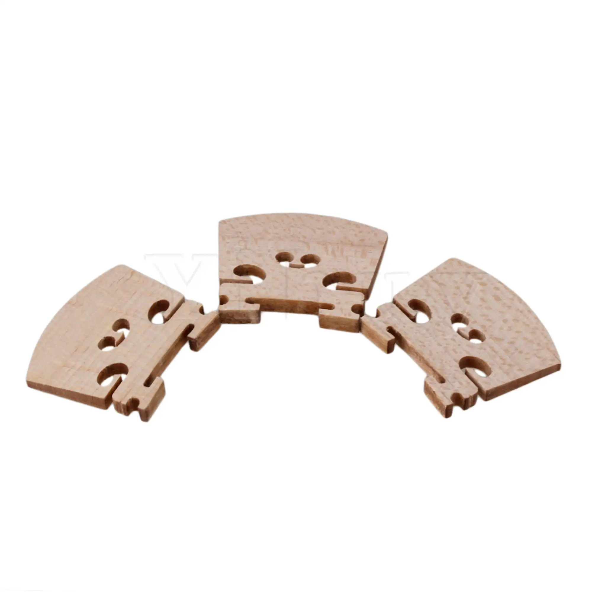 

Yibuy 1 Set of 3 Fine maple violin bridges Fit 1/8 violin/ Music Instrument