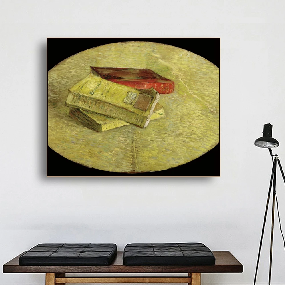 Cassisy Van Gogh Three три книги Canvas холст искусство картина маслом художественное