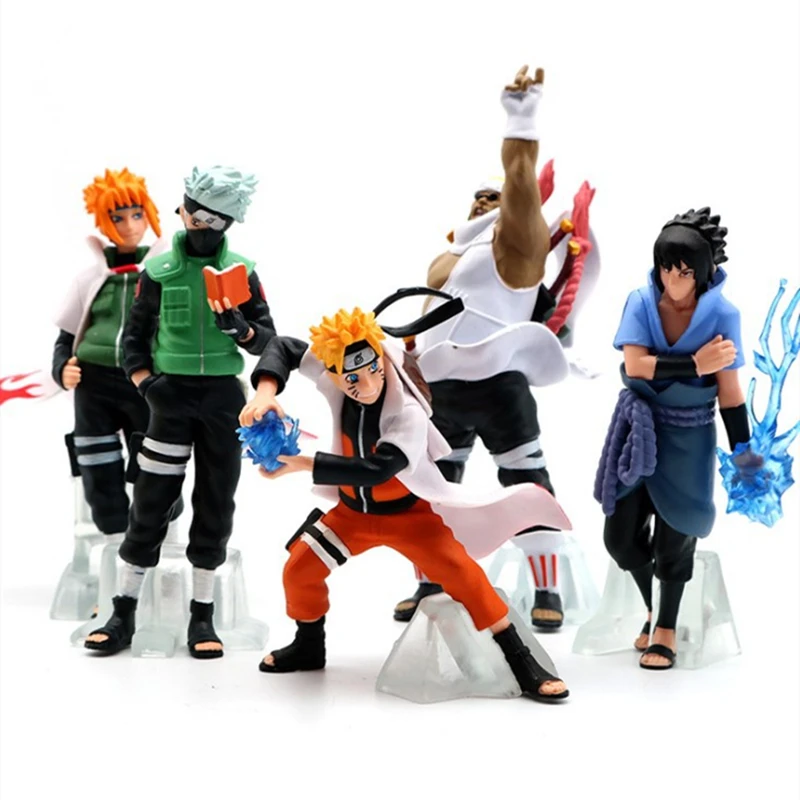 7 видов стилей японское аниме Наруто персонажа фигурки Какаси из Сакура Sasuke Itachi