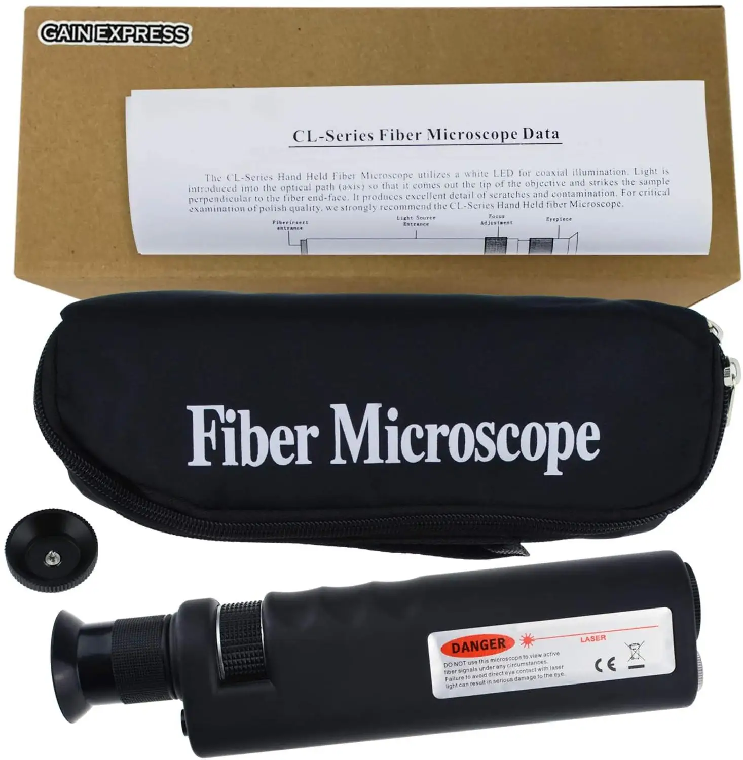 Микроскоп для обнаружения лица оптический Волоконно-оптический микроскоп 400X