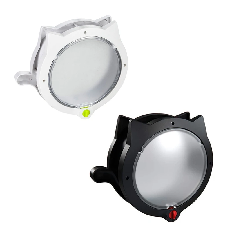 

Small Round Cat Door with 4-way Lock Pet Plastic Window Lockable Safe Dog Gate