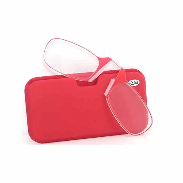 styles hot sale stick on phone MINI clip nose bridge reading glasses 1.0 to 3.5 Portable presbyopic with Case | Аксессуары для