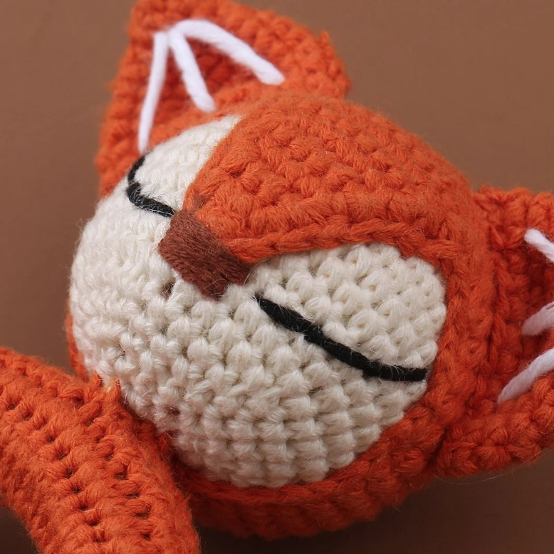 

Natural Crochet Wooden Baby Teether Ring Cute Cartoon Animal Rattle Bracelet Nursing Soother Molar Educational Toys Newborn H3CD