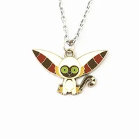 fantasy universe the last airbender avata momo necklace cosplay high quality kawaii metal monkey fashion jewelry woman gift
