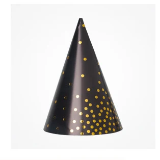 Черное золото бронзовая специальная одноразовая бумажная посуда для вечерние