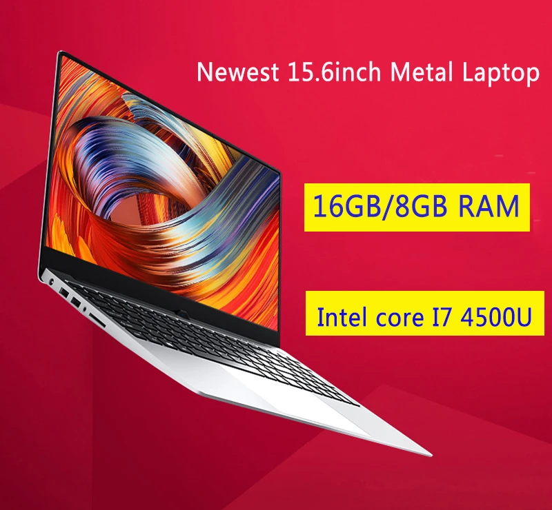 15,6 дюймовый металлический игровой ноутбук 16 ГБ/8 ГБ 512 ГБ SSD+ 1 ТБ Intel I7 4-го поколения Windows 10 ультратонкий компьютер