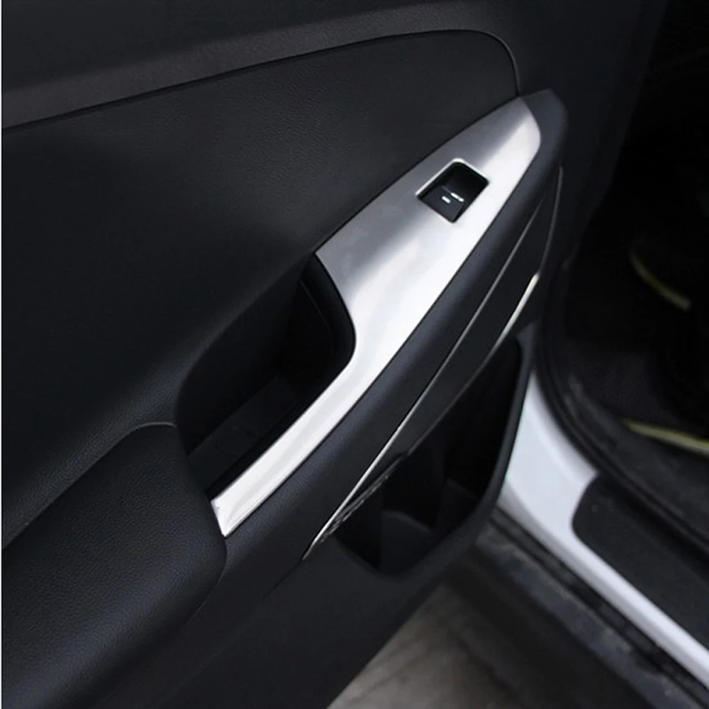 4 шт./компл. украшение интерьера автомобиля из нержавеющей стали крышка