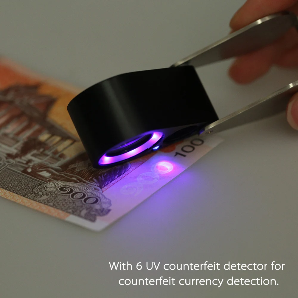 30X увеличительное мини стекло очки Лупа лупы Многофункциональный портативный