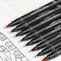 uni mitsubishi pin 200 design drawing water gel pen sketch stroke brush stroke line animation highlight pen design hook pen set