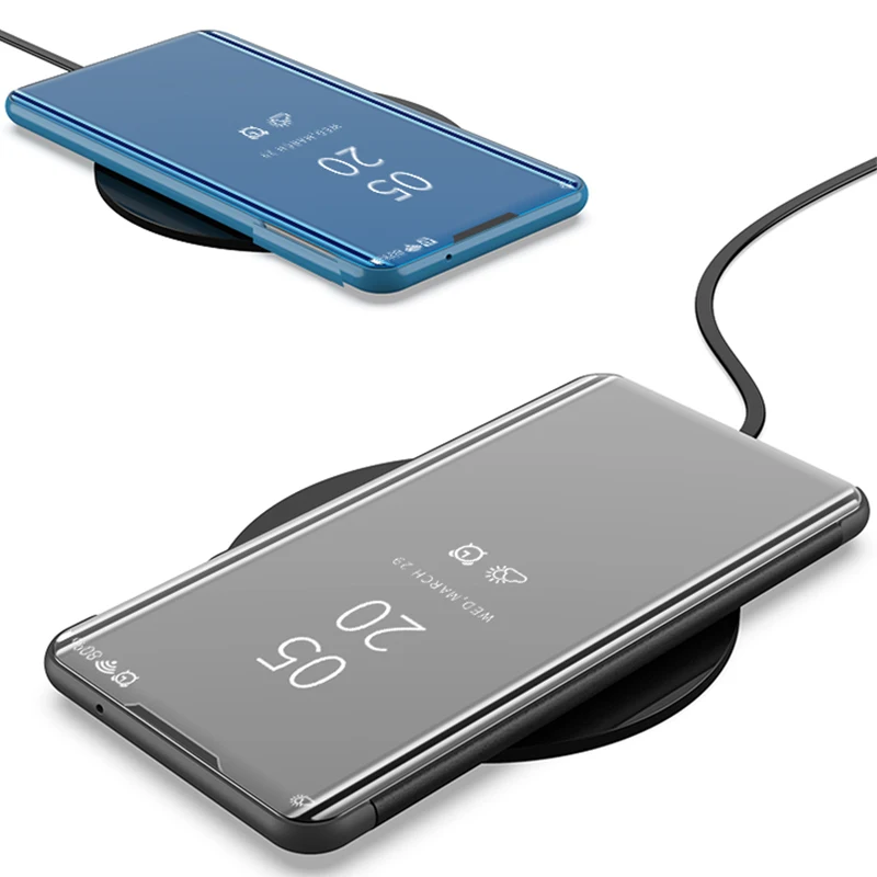 Умный зеркальный чехол-книжка для samsung Galaxy A10E A2 A20E A40 A50 A6S A60 A70 A8S A80 A90 A3 A5 A7 A9 Pro A5 A6 A8 плюс крышка