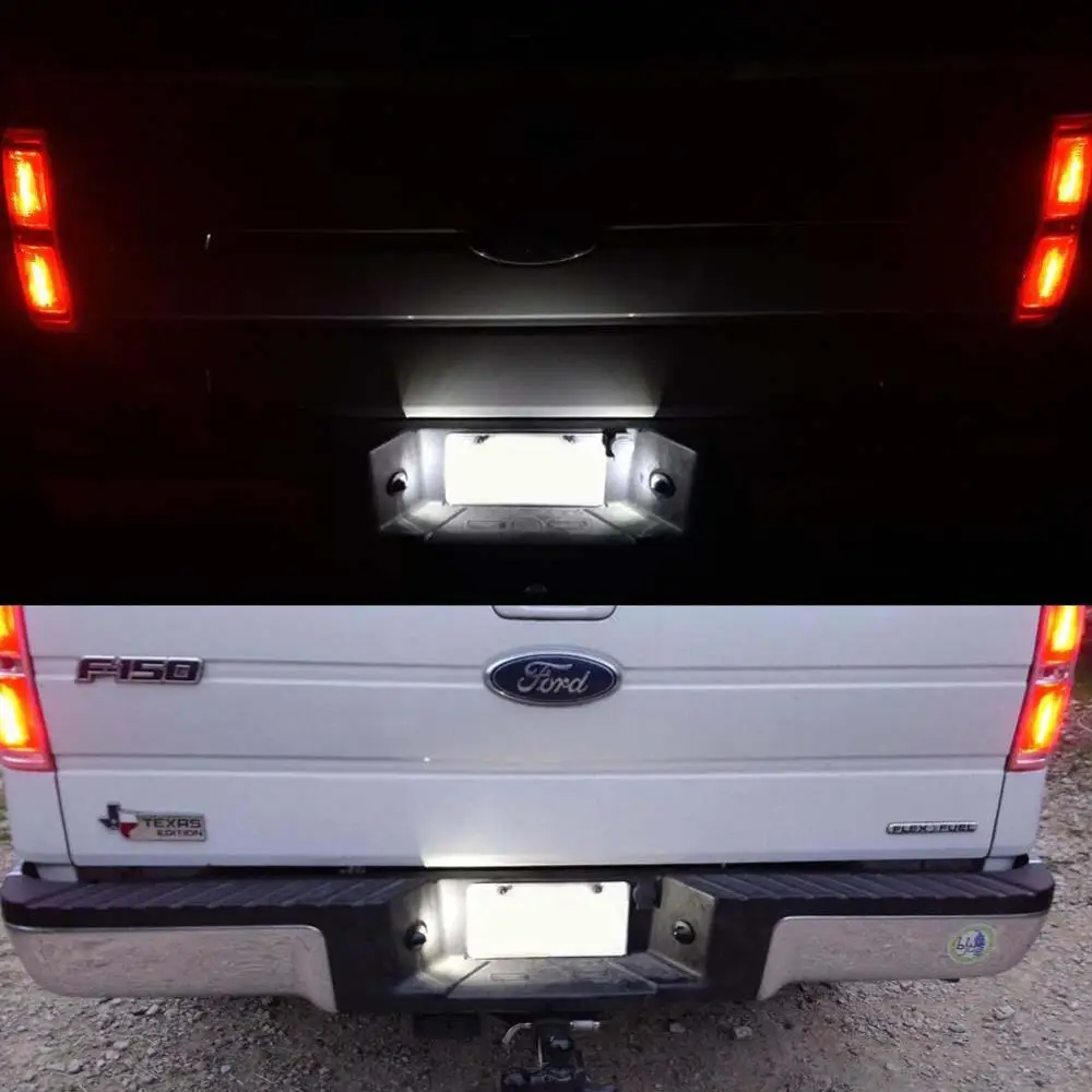 

2PCS LED License Plate Light Lamp for Lincoln Mark LT Ford F550 F450 F350 F250 F150 Ranger Bronco Expedition Excursion