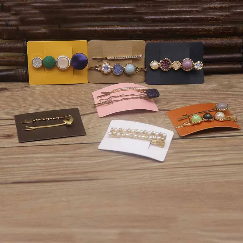 Картонные картонные карточки для украшения волос 50 шт. клип-карта цветов 5x7 см |