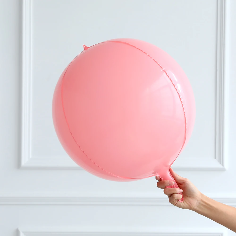 20 шт. 10/18/22/32 дюйма 4D Макарон белые однотонные фольгированные гелиевые шары