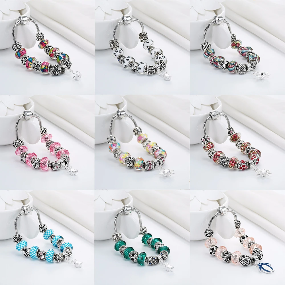 Модные бусины Cxwind в европейском стиле с подвеской виде собаки|Браслеты шармами| |