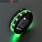 Модное креативное светящееся кольцо в форме короны, ювелирные изделия темно-золотого цвета, кольцо из нержавеющей стали, туристический сувенир, мужское и женское украшение