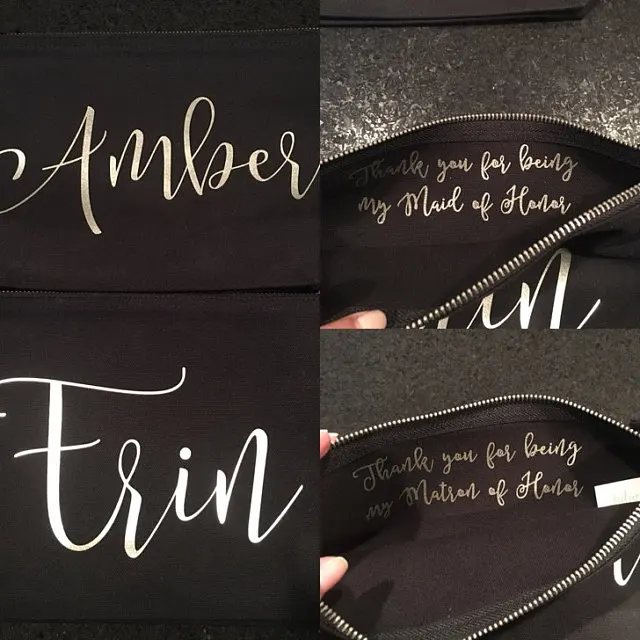 Индивидуальный подарок с благодарностью чехлы на молнии для свадебвечерние