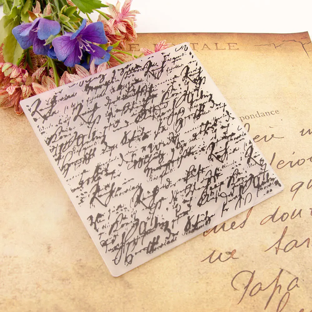 KLJUYP текстовая пластиковая фотография для рукоделия скрапбукинга